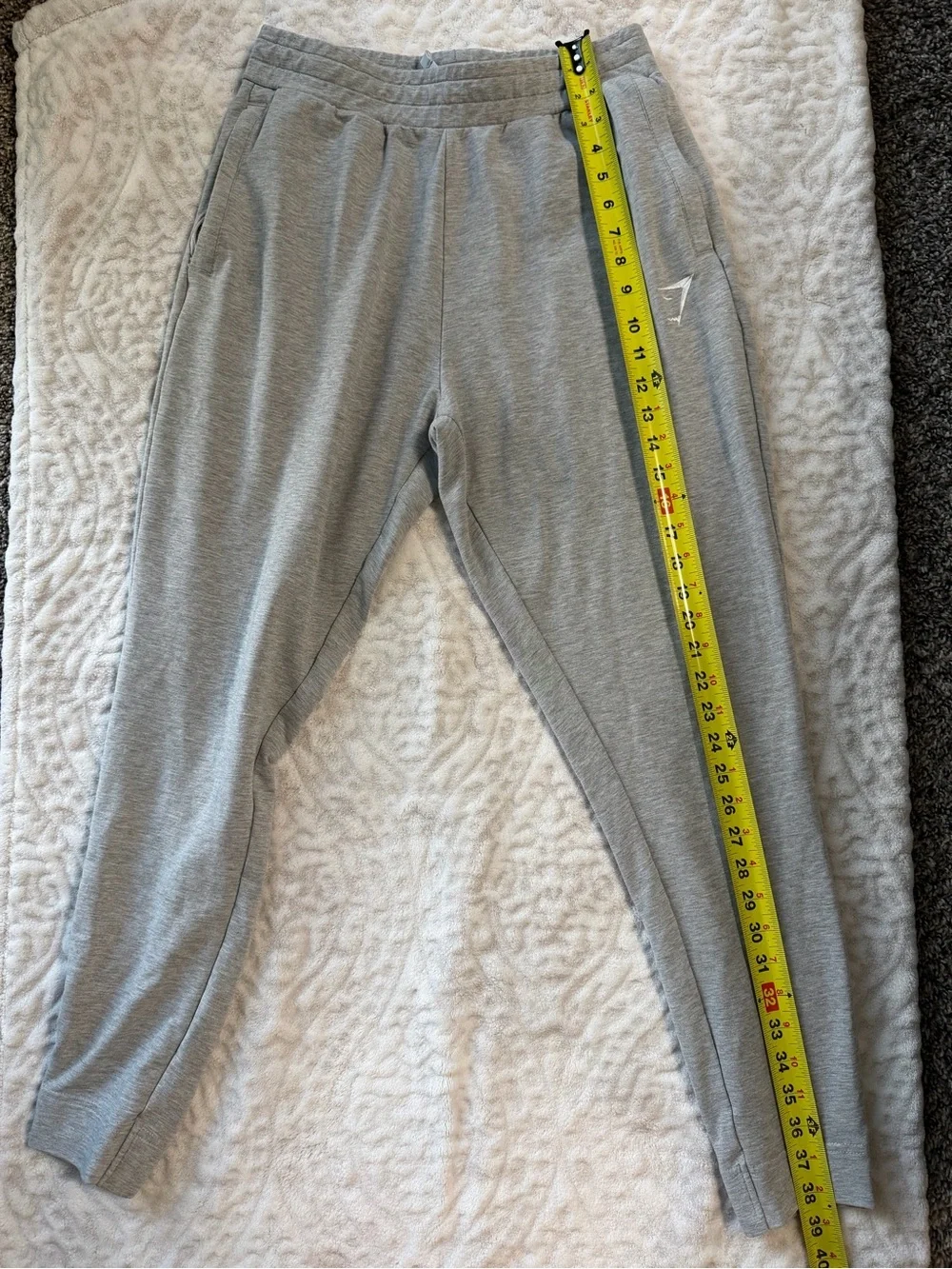Gymshark Men’s Critical 2.0 Athletic Joggers in Light Grey Marl | Size M